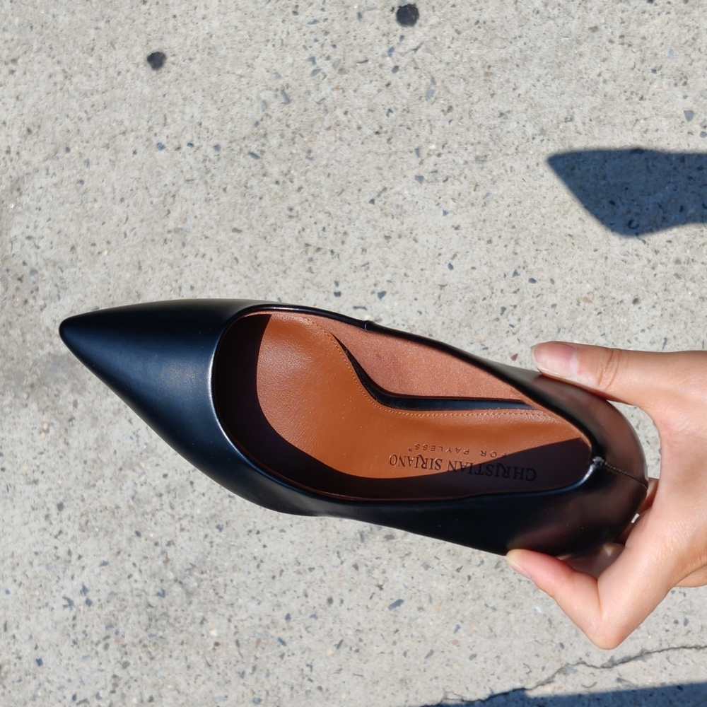 Christian Siriano black heels